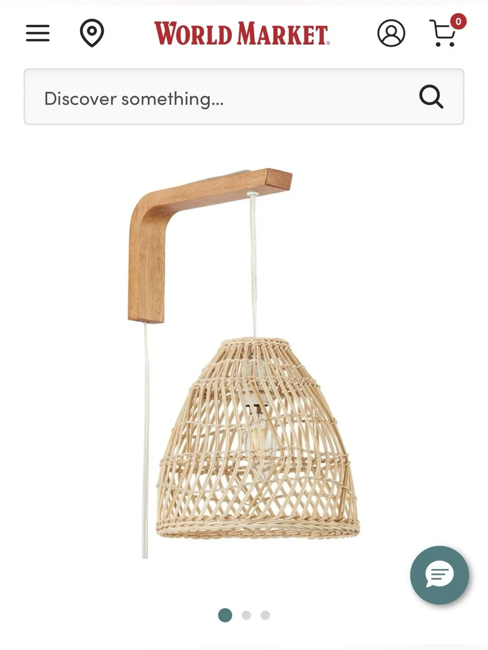Cost Plus World Market Bamboo Bell Sconce - Natural Brown